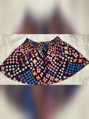 Gymboree Navy Floral Smocked Baby Skirt With Diaper Cover Set —  NWT 3-6 Months